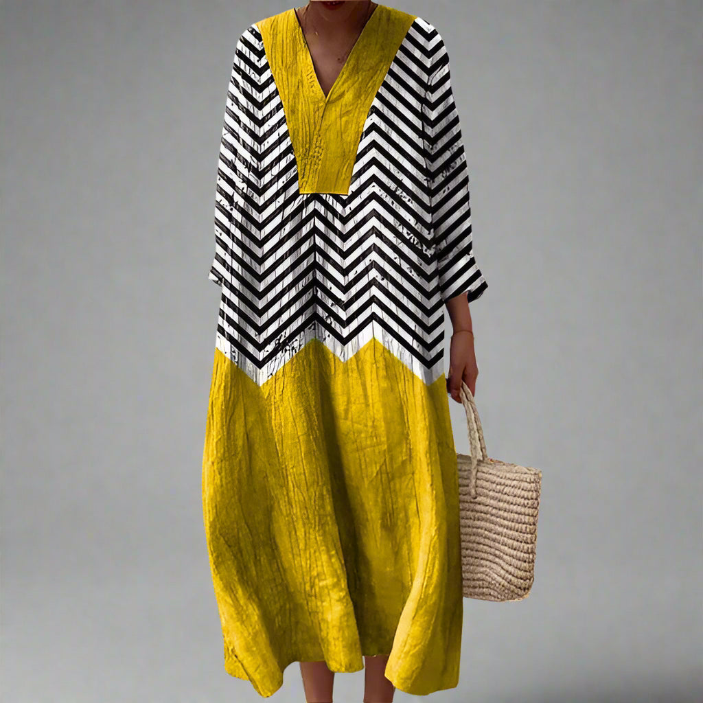 Vendela™ | Robe géométrique à la silhouette de rêve