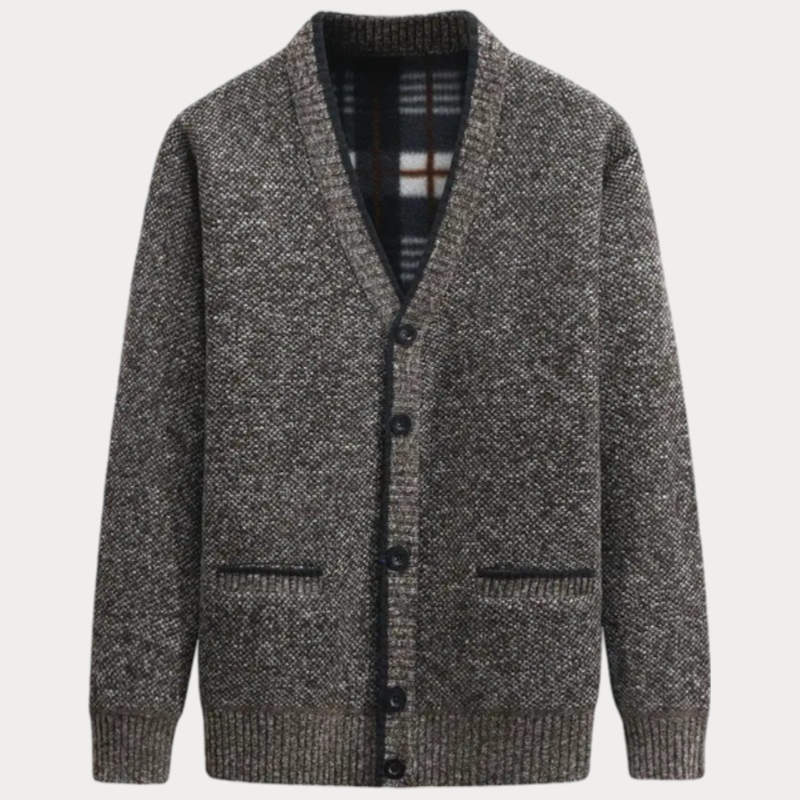 Andreas™ | Cardigan classique à col en V tricoté