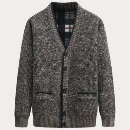 Andreas™ | Cardigan classique à col en V tricoté