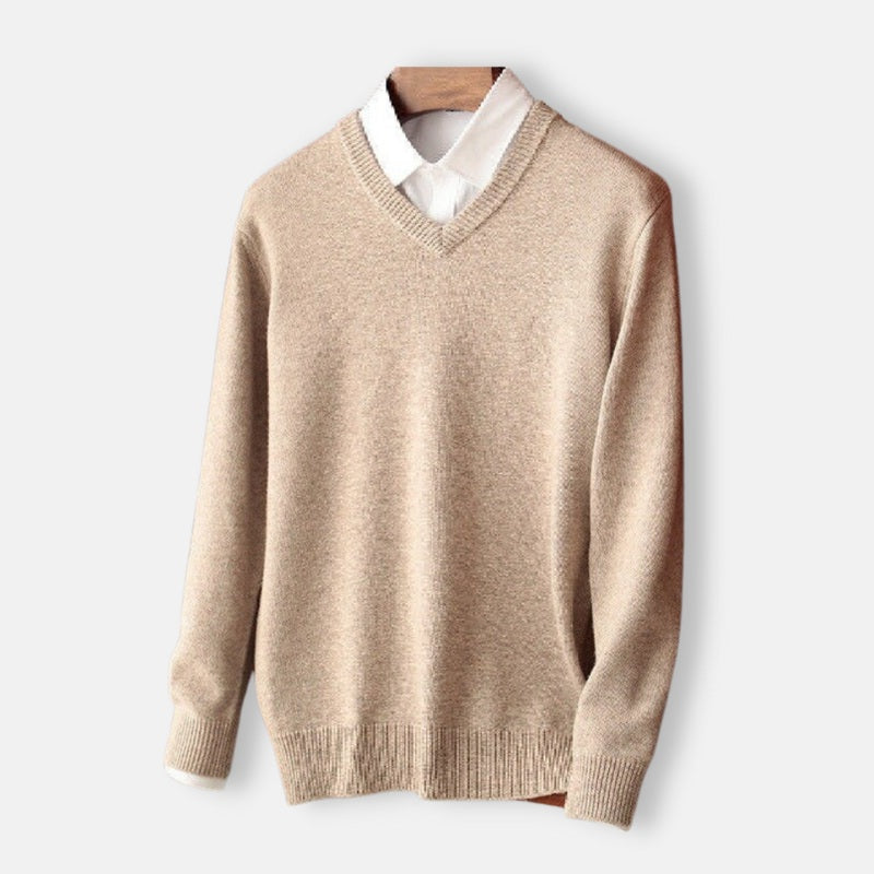Adrian™ | Pull chaud en laine avec encolure en V