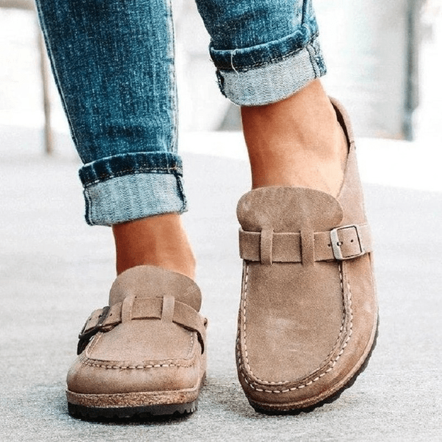 Selma™ | Pantoufles orthopédiques de luxe au look cuir élégant