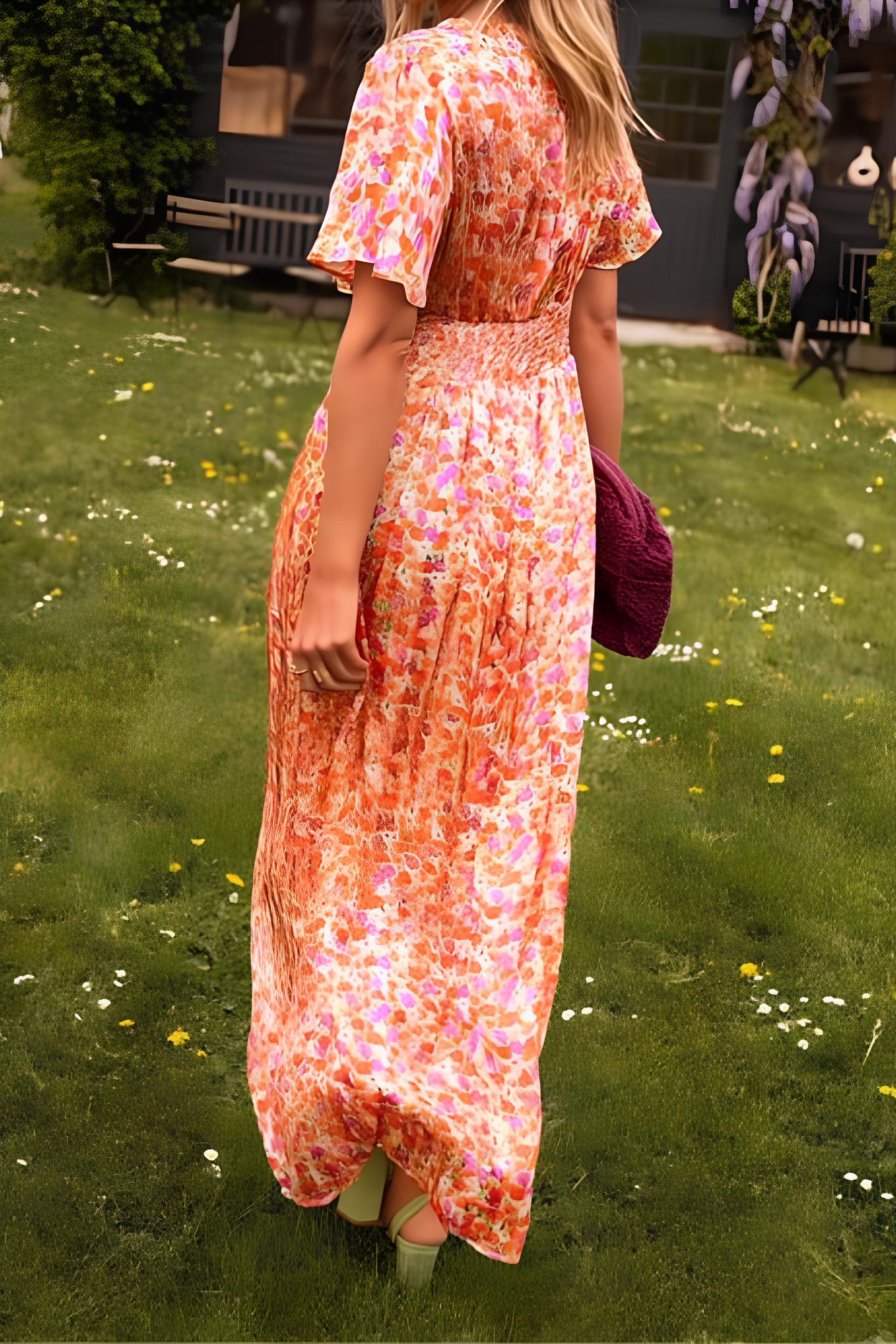 Astrid™ | Robe longue luxueuse avec élégant décolleté en V