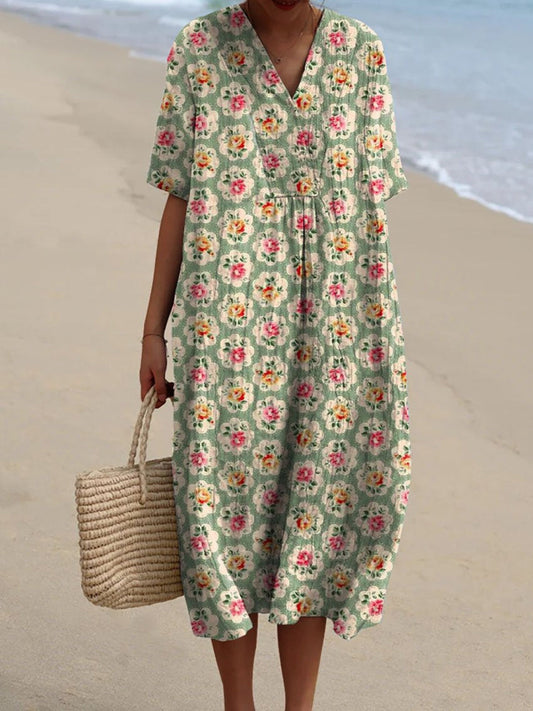 Fanny™ | Robe d'été bohème fluide au style vintage